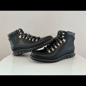 Men's Cole Haan Zerogrand Water Resistant Black Hiking Boot C35594